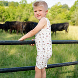 Hudson Romper | Farmyard Buddies