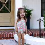 Stella Romper | Warm Blooms