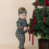 Baby Zip Sleeper | Evergreen Plaid