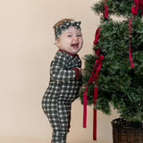 Baby Zip Sleeper | Evergreen Plaid
