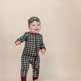 Headband Bow |  Evergreen Plaid