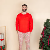Men's 2 Piece Pajama Straight Leg Set | Santa's Workshop