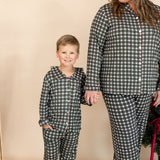 Women's Two Piece Pajama Set | Evergreen Plaid