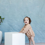 Remi Romper | Tiny Blooms Sand