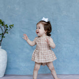 Annistyn Romper | Sandy Horizon Plaid