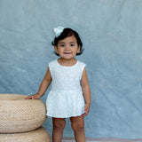 Annistyn Romper | Tiny Blooms Ice