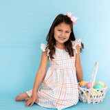 Caroline Dress | Pastel Plaid