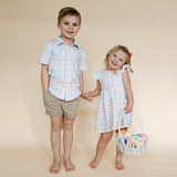 Owen Button Up  | Pastel Plaid