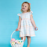 Caroline Dress | Pastel Plaid