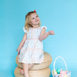 Caroline Dress | Pastel Plaid
